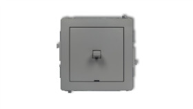 Deco Łącznik Jednobiegunowy W Stylu Amerykańskim Szary Mat 27Dwpus-1