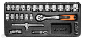 Klucze nasadowe 3/8 /zestaw 22 szt./ 84-239