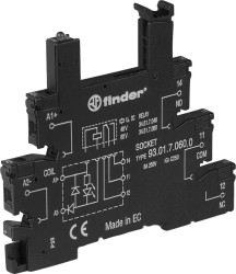 Finder 93.01.0.024.0 Gniazdo przekaźnika (D x S x W) 75.6 x 6.2 x 87.9 mm 1 szt.