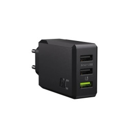Ładowarka Sieciowa Green Cell GC ChargeSource 3 3xUSB 30W z szybkim ładowaniem Ultra Charge i Smart Charge