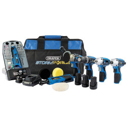 Draper 93445 Storm Force&#xAE; 10.8V Power Interchange Kit (11 Piece)