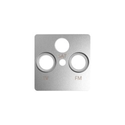 Pokrywa do gniazda antenowego R-TV-SAT Simon 82 aluminium