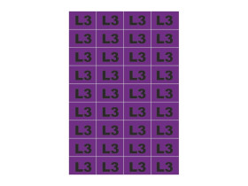 Arkusz samoprzylepny oznacznik faza "L3" NOZ-L3 TRYTYT