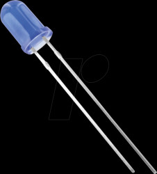 5034B2D-EHD-A LED 5mm, wired, blue, 600 mcd, 60°