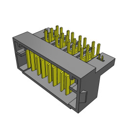 Listwa stykowa PCB 4-pinowe MPT raster: 5 mm Kąt prosty 1-rzędowe Samtec Otwór przelotowy 575 V W osłonie