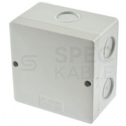 Puszka instalacyjna KSK 100 natynkowa 101x101x63mm hermetyczna IP66 bezhalogenowa LSOH szara