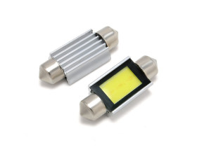 Żarówka LED walcowa C5W 42mm zimny biały 12V 1,3W cob