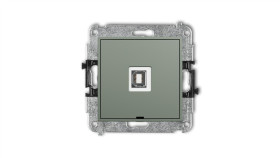 Mini Mechanizm Gniazda Pojedynczego Usb A-B 2.0, Bez Pola Opisowego Szałwiowy...