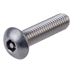 Affix Security Screw Button Head Pin Hexagon Drive H40 A2 S/S M5x20mm PK100