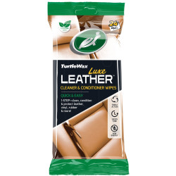 Turtle Wax 54072 Luxe Leather Cleaner &amp; Conditioner Wipes (Pack of 24)