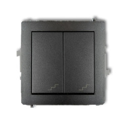 DECO Łącznik podwójny schodowy grafitowy 11DWP-33