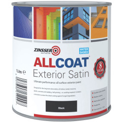 Zinsser ZN7200003D1 AllCoat&#xAE; Exterior Black 1 litre