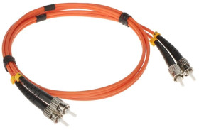 Patchcord światłowodowy wielomodowy PC-2ST/2ST-MM 1m