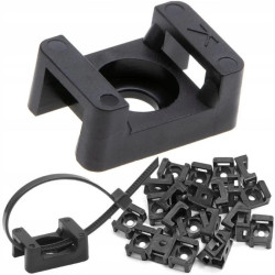 MOCOWANIE UCHWYT PODSTAWA MONTAŻOWA OPASEK ZACISKOWYCH 15 x 10mm 100SZT