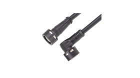 Kabel przemysłowy konfekcjonowany ze złączem Złącze M12 długość 1m Rodzaj A Żeńskie Złącze B Złącze M12