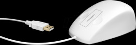 60193 Mouse, wired, USB, IP68, touch sensor, white