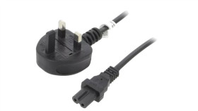 Sn37-3/07/1.5Bk Kabel Bs 1363 (G) Wtyk, Iec C7 Żeński Pvc 1,5M Czarny 2,5A