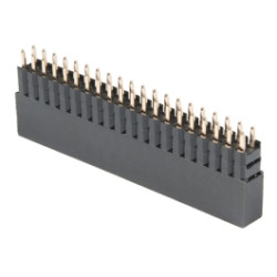 Insulated GPIO Header - Female (PTH, 0.1in., 2x20-Pin)
