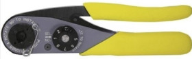 Crimping pliers for coaxial connectors, 0.09-0.82 mm², AWG 32-20, Harting 09990000501