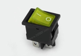 Przeł. podśw. mały 12V, żółty