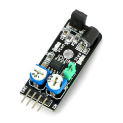 Czujnik odległości, odbiciowy - nadajnik + odbiornik IR - 3,3V/5V - 40cm - Iduino ST1081