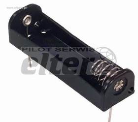 Pojemnik na akumulator 1x 18650 sprężyny druk