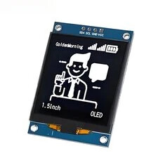 Moduł wyświetlacza OLED 1,5 cali 128x128 pikseli sterownik SH1107 I2C IIC 4Pin dla Arduino ESP32 Raspberry Pi