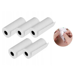 Rolki termiczne samoprzylepne Do Drukusia, Opakowanie 5 Szt. Białe