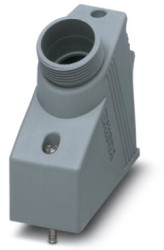 Grommet housing, size VC2, PA, PG21, angled, screw locking, IP67, 1852943