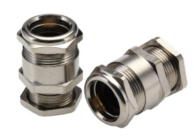 Dławnica kablowa gwint M25 mosiężna min. średnica kabla 14mm max. średnica kabla 15.8mm +80°C IP68