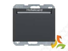 BERKER K.1 Wyłącznik przekaźnikowy na kartę hotelową antracyt mat lakierowany 16417116 HAGER