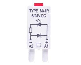 Moduł sygnalizacyjny LD (diody: LED czerwony + D) 6-24V DC M41R szary 854842