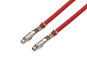 Przewód z zaciskanymi końcówkami, seria: 217490, 22AWG, dł.: 225mm