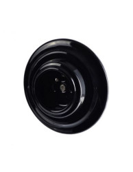 CERAMICZNE GNIAZDO PODTYNKOWE CZARNE Z RAMKĄ 2GP03B