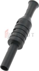 Gniazdo bezp. 4mm na przewód 1063-BK 24A CAT III 1000V