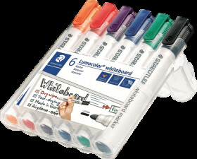 351 WP6 Whiteboard marker set, 2 mm, 6 colours
