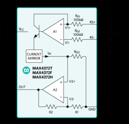 Low-Cost, UCSP/SOT23, Micropower, High-Side Current-Sense Amplifier with Voltage Output