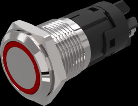 Signal light, 24 V (AC), 24 V (DC), red/green, Mounting Ø 16 mm, LED number: 2, 82-4152.01A4
