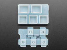 3 x 1U and 2 x 1.25U "Ctrl" Silicone Keycap Molds (MX Compatible Switches) [Discontinued]