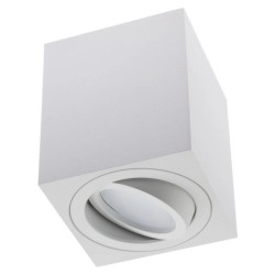 Oprawa Natynkowa HALOGENOWA Spot Tuba Ruchoma AMAT-M GU10 LUMILED Kwadratowa Biała 84mm