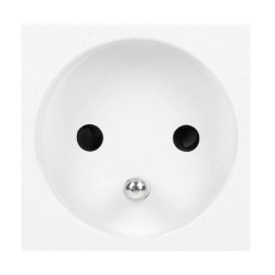 NOEN FR, gniazdo modułowe 45x45mm 2P+Z typ 16A 250V białe OR-GM-9010/W/FR