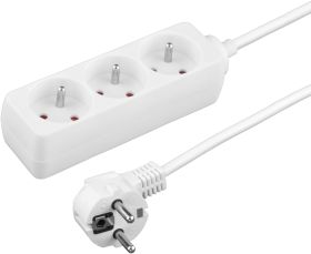 Listwa antyprzepiÄciowa 3 gniazda 3,0m biaĹa