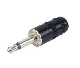 Złącze Jack 2,5 mm Męski Mono Montaż na kablu Czarny 125 V AC 125mA