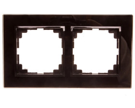Sentia Ramka podwójna szklana czarna 1472-61