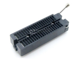 Waveshare DIP 40 Pin ZIF Socket (ARIES Black), Test &amp; Burn-in Socket