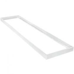 Ramka do montażu natynkowego opraw paneli LED 120x30 cm biała ECO do BLS / BLM / BLF / PLN / PLM Bemko