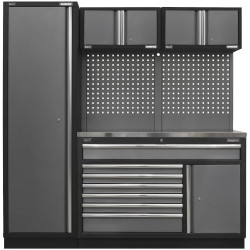 Sealey APMSSTACK10SS Superline Pro 1.96m Storage System Stainless Steel Worktop