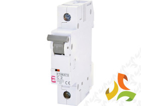 Wyłącznik nadprądowy C 2A 1P 6kA ETIMAT6 002141508 ETI