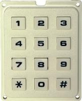 UM215.4W Klawiatura biała, uniwersalna (numeryczna) w obudowie 12 przycisków, biała