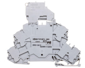 Złączka dwupiętrowa bezpiecznikowa z uchylną podstawką bezpiecznika 2002-2612 /25szt./